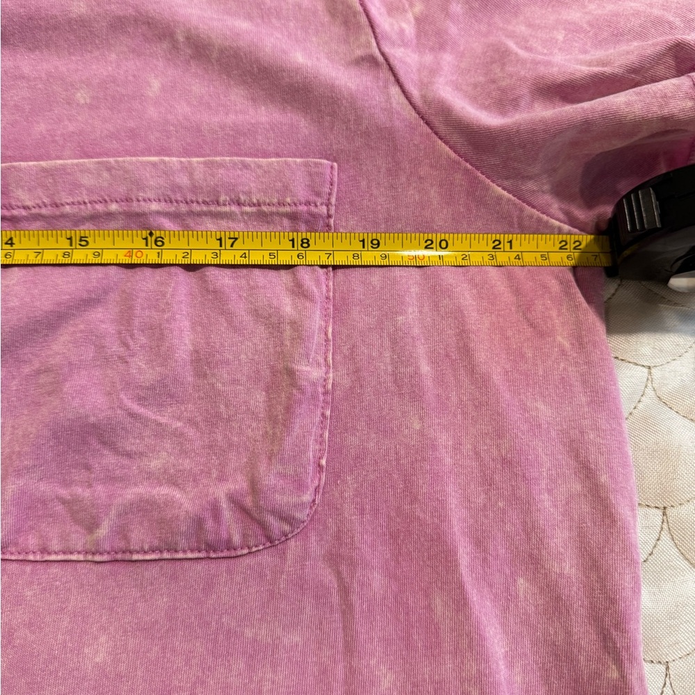 Time and Tru Women’s Mineral Wash Pink Tee Dress - Picture 9 of 10